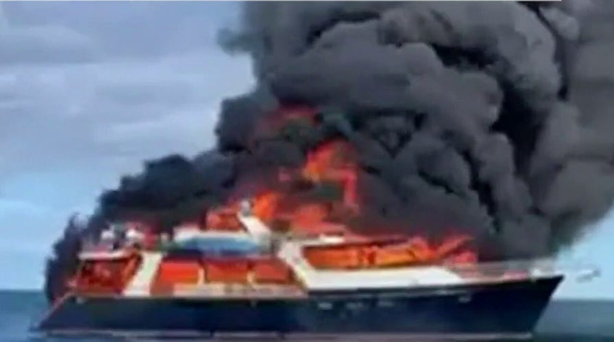 Maine couple survives yacht fire by jumping overboard: 'We lost everything we have'