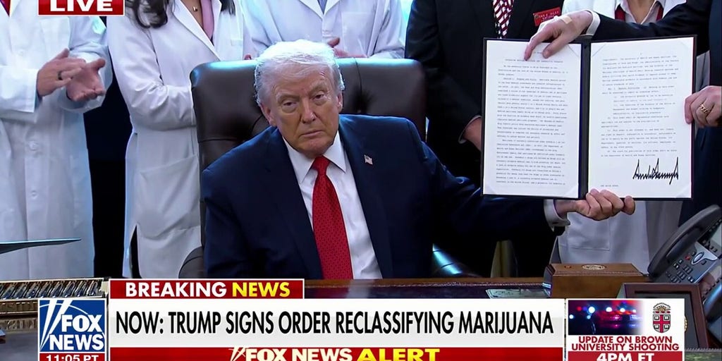 President Trump signs executive order reclassifying marijuana