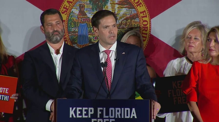 Sen. Marco Rubio speaks at Florida GOP Primary Night party