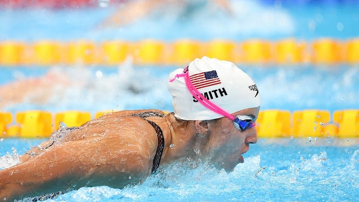 Olympic medalist wears USA swim cap with pride ahead of Paris