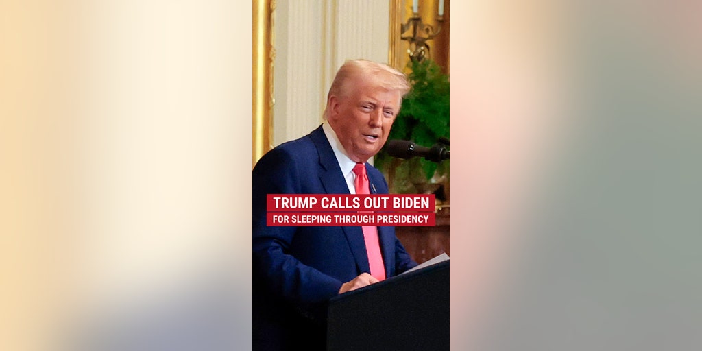 Trump calls out Biden for sleeping through presidency
