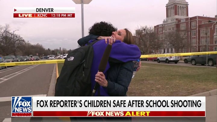 Fox News reporter reunites with son after Denver school shooting