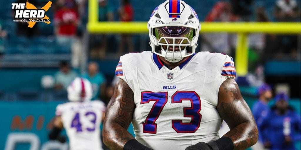 OT Dion Dawkins talks Bills blowout win vs. Jags and 3-0 start | The Herd