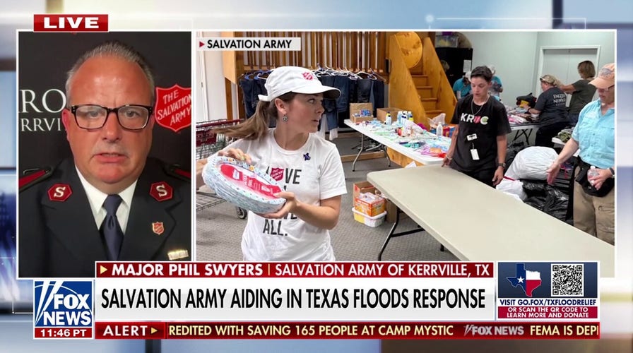 Salvation Army providing 24-hour aid in central Texas