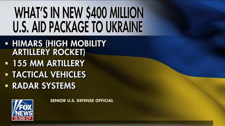 US pledges $400 million in new military aid to Ukraine 