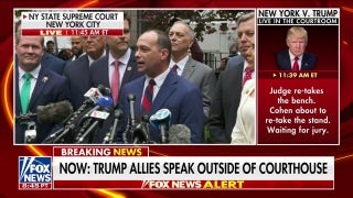 Trump allies rail against criminal case outside Manhattan courthouse: 'Crooked, sham trial' - Fox News