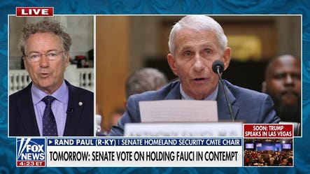 Sen Rand Paul: I’m doing everything I can legally do against Dr Fauci