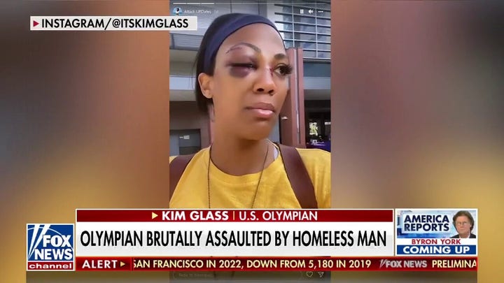 Olympian Kim Glass assaulted by homeless man