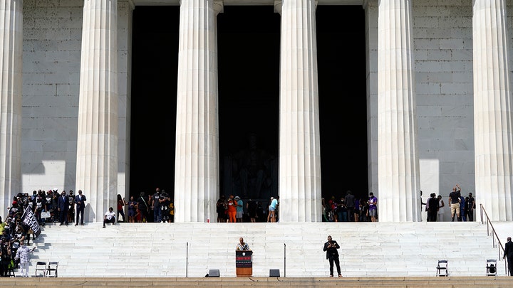 Activists protest against police brutality on 57th anniversary of March on Washington