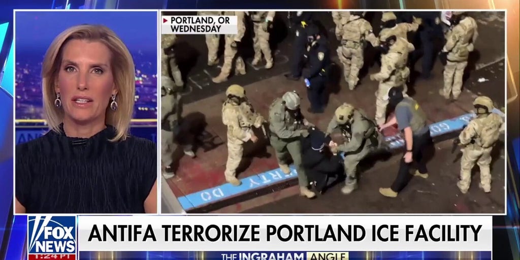 Antifa attacks ICE facility in Portland