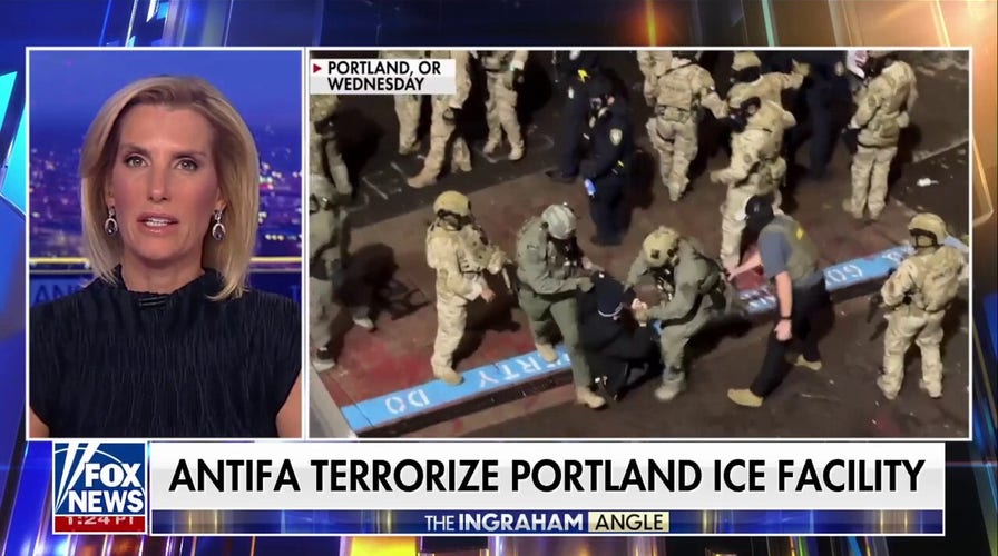 Antifa attacks ICE facility in Portland