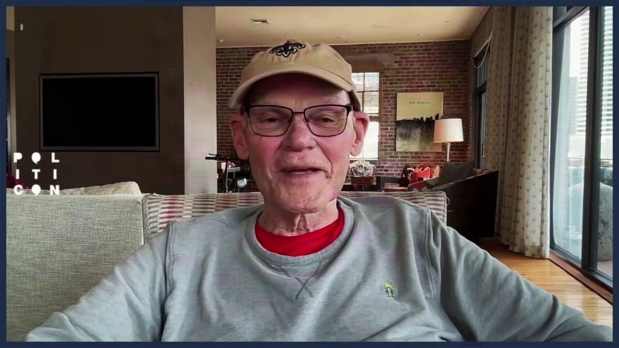 James Carville won't back down after forecasting Trump will leave office early