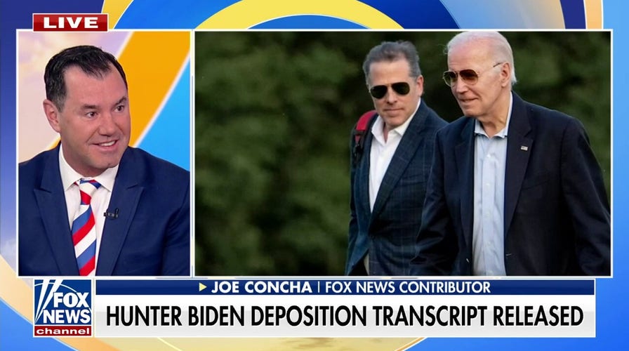 Joe Concha: Biden can't act morally superior to Trump following Hunter Biden's deposition