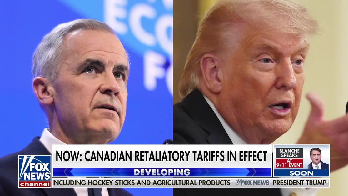 Canadian retaliatory tariffs hit US goods as trade talks stall