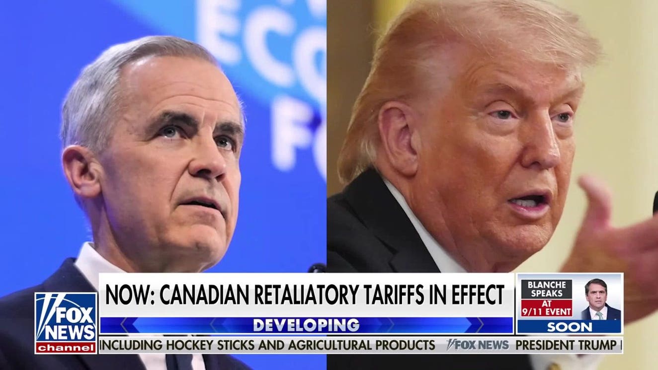 Canadian retaliatory tariffs hit US goods as trade talks stall
