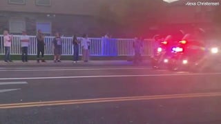 ‘Amazing Grace’ breaks out during Charlie Kirk’s hospital procession