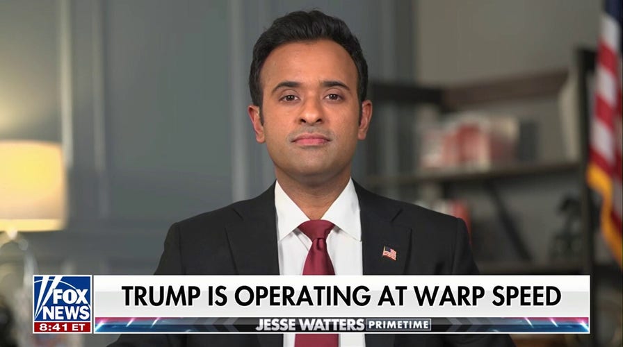 Vivek Ramaswamy está "agradecido" de que Trump esté abordando los principales asuntos a un ritmo "rápido y furioso