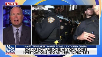 Justice Department has not launched any investigations into antisemitic protests
