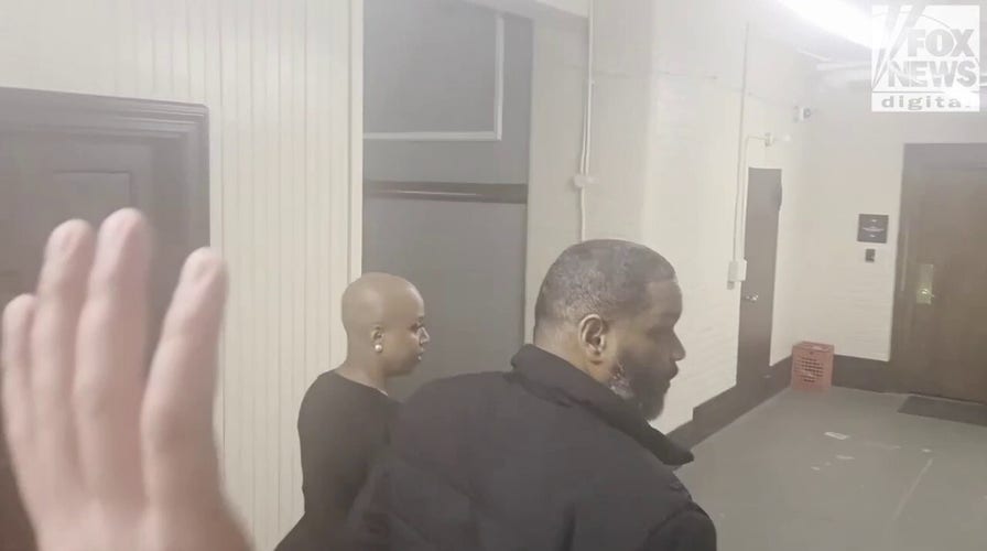 'Squad' congresswoman's ex-con husband slaps phone out of interviewer's hands