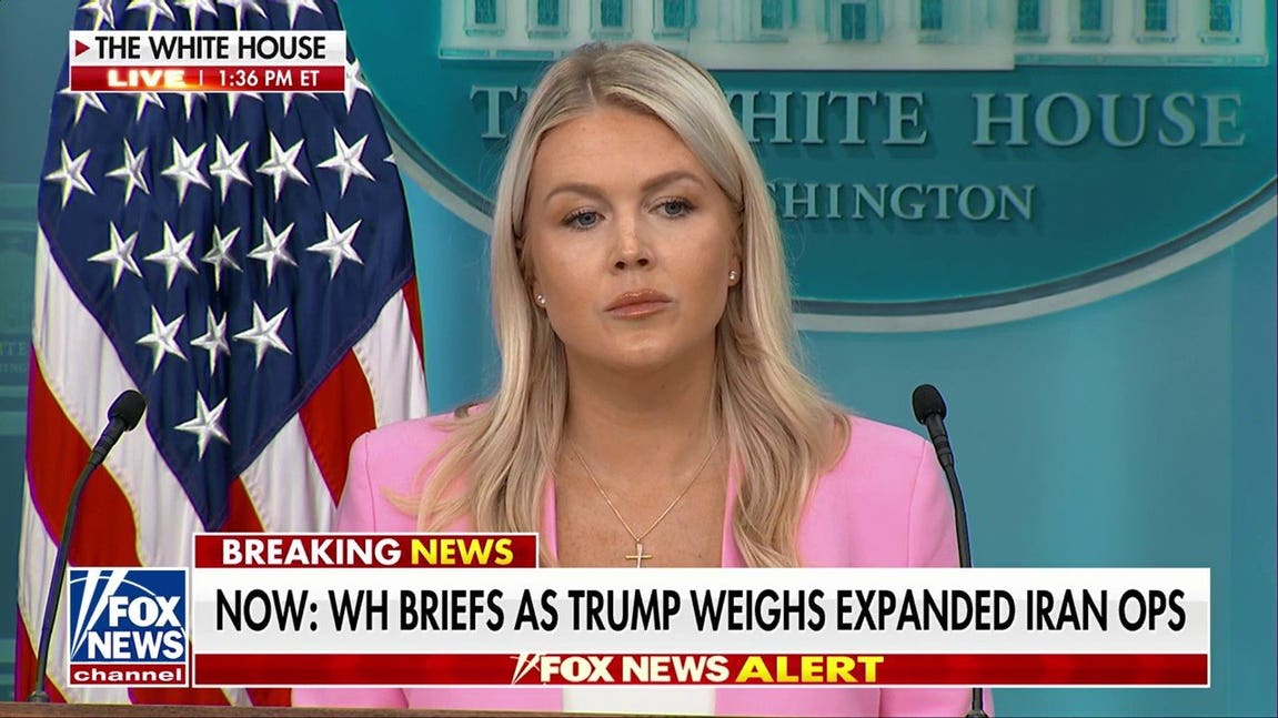 Karoline Leavitt holds first press briefing since returning from maternity leave
