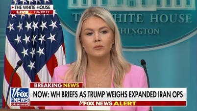 Karoline Leavitt holds first press briefing since returning from maternity leave