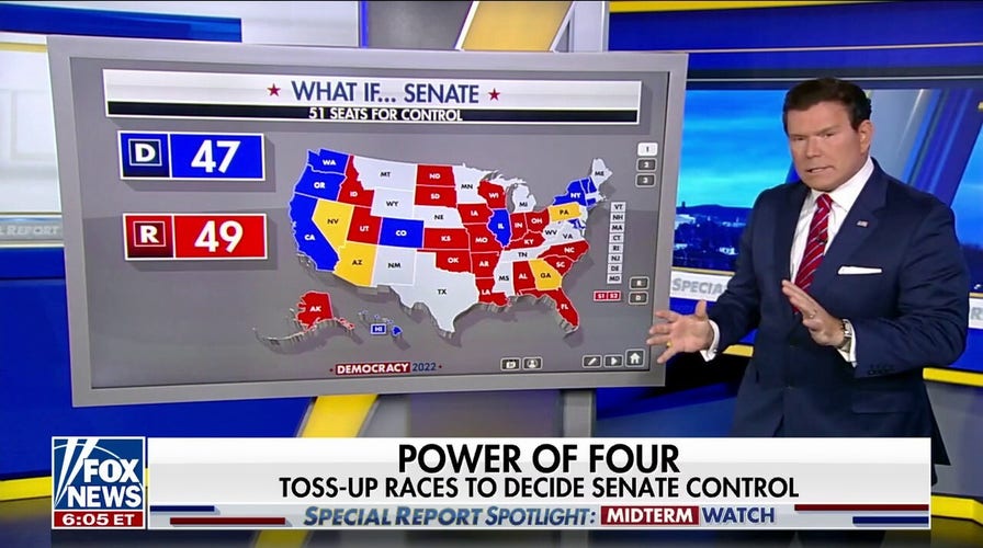 Bret Baier breaks down key toss up states for the midterms