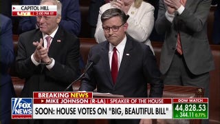 Speaker Mike Johnson receives standing ovations during address prior to House vote on President Trump’s ‘big, beautiful bill’