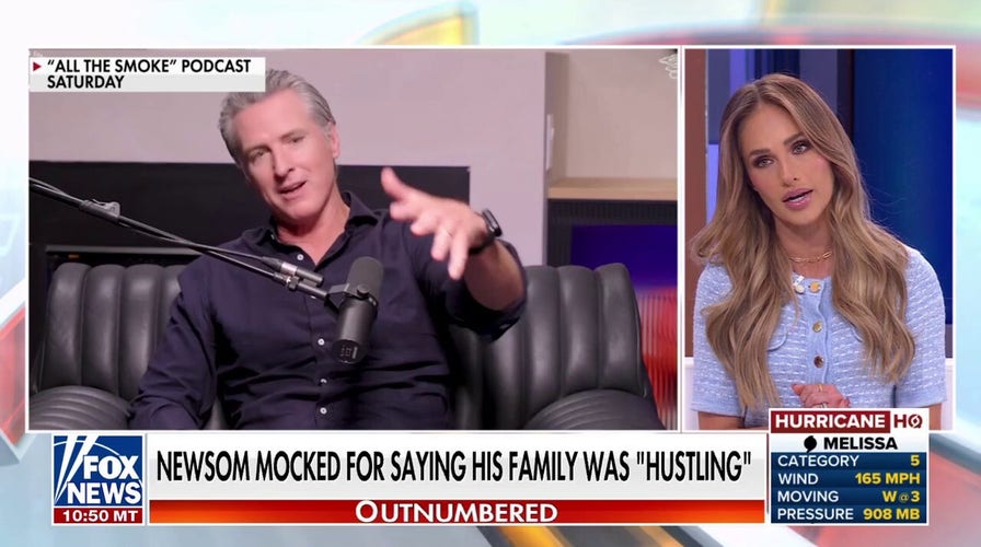 Newsom ripped after claiming family 'hustled' to pay bills as a child