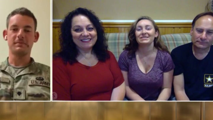 Military family accepts soldier son's diploma at CT college