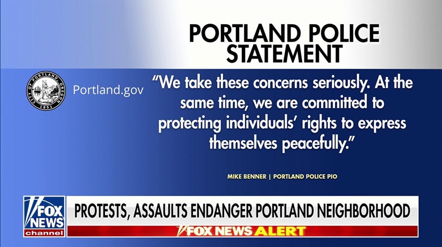 Portland police allow anti-ICE protests despite complaints: 'Protecting individuals' rights'