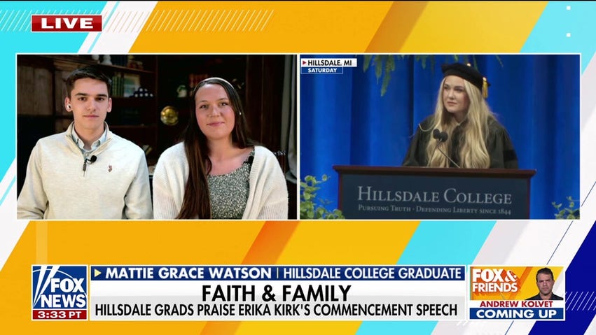 Erika Kirk's powerful Hillsdale commencement address moves graduates
