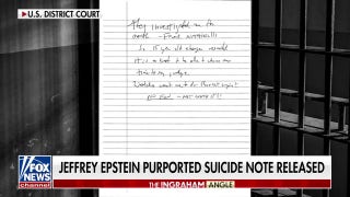 Suicide note alleged to be written by Jeffrey Epstein released