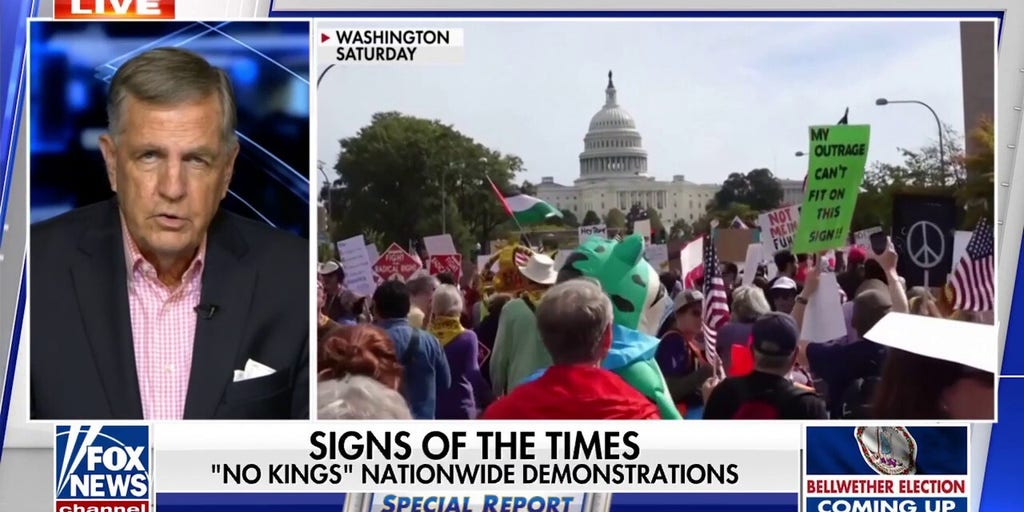 Brit Hume argues what is 'kind of ridiculous' about 'No Kings' protests