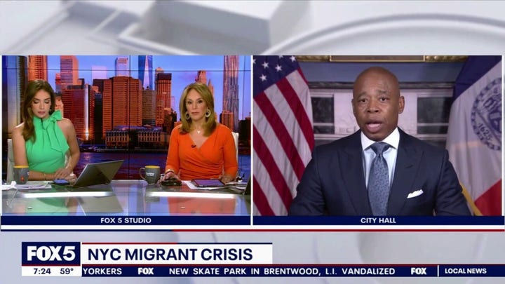 NYC Mayor Eric Adams calls out Biden on migrant crisis: ‘This should not be happening to New York City’