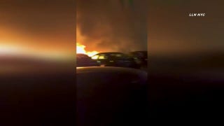 Suspected ant-ICE protesters set NYPD vehicles on fire