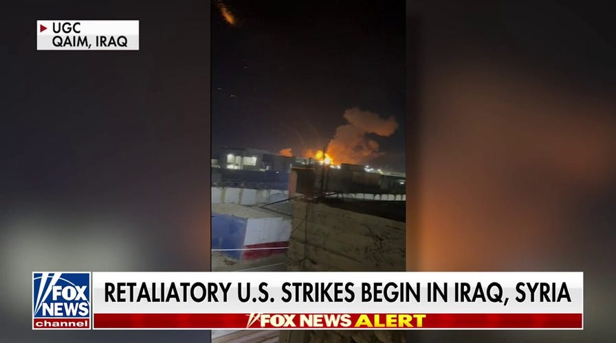First images of US retaliatory strikes come from Iraq