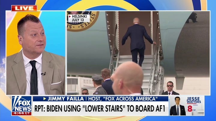 Biden reportedly using 'lower stairs' to board Air Force One after repeated falls
