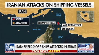 Iran says it seized 2 of 3 vessels attacked in Strait of Hormuz