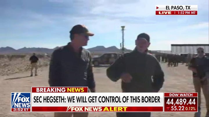 Hegseth and Homan visit the border: Its about time we secure our border