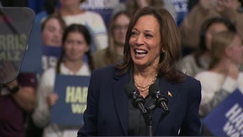  Harris says pro-life protesters are 'at the wrong rally' hours before Catholic charity dinner snub