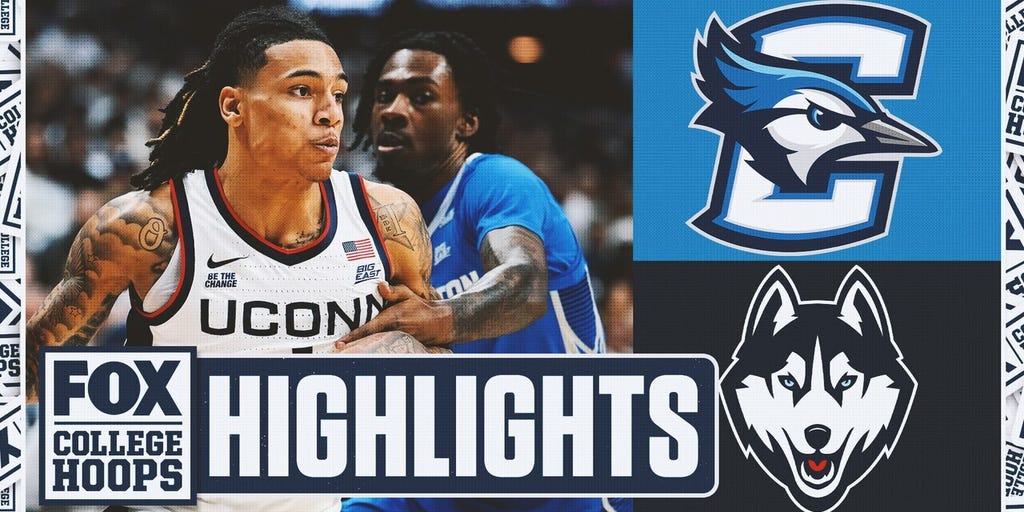 Creighton Bluejays vs. No. 14 UConn Huskies Highlights | FOX College Hoops
