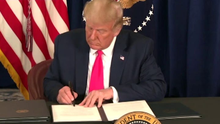 President Trump bypasses Congress with executive orders on COVID relief