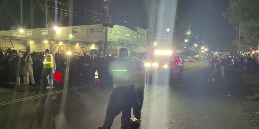 Newark Police Department makes a brief rare appearance at Delaney Hall anti-ICE demonstrations