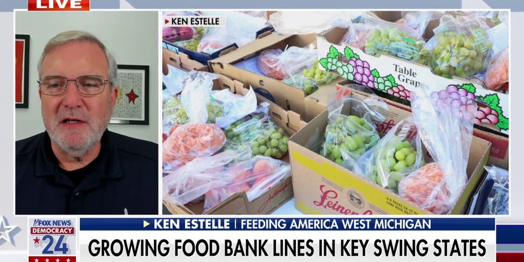Rising costs prompting longer food bank lines in swing states