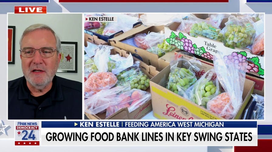 Rising costs prompting longer food bank lines in swing states