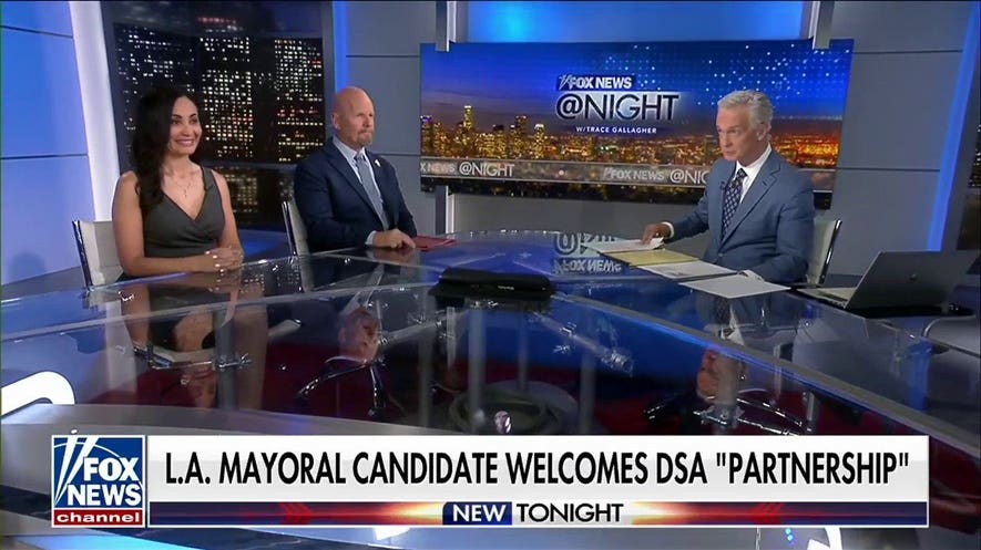 LA mayoral candidate welcomes DSA 'partnership'