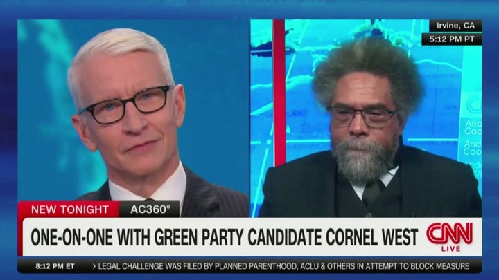Anderson Cooper clashes with left-wing presidential candidate Cornel West over Ukraine war: ‘Out of your mind'