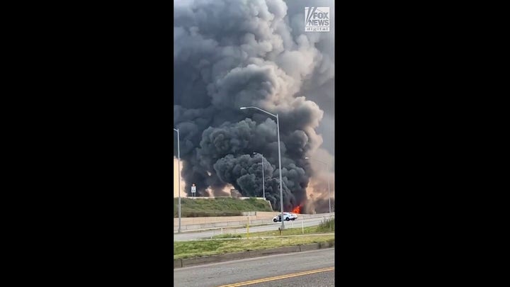 Part of Interstate 95 collapses in Philadelphia after tanker truck fire