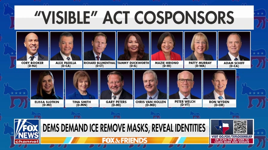 Democrats push to unmask ICE agents despite 'unprecedented' threats of violence