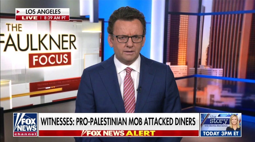 Hate crime probe launched in Los Angeles after a pro-Palestinian mob allegedly attacked Jewish diners